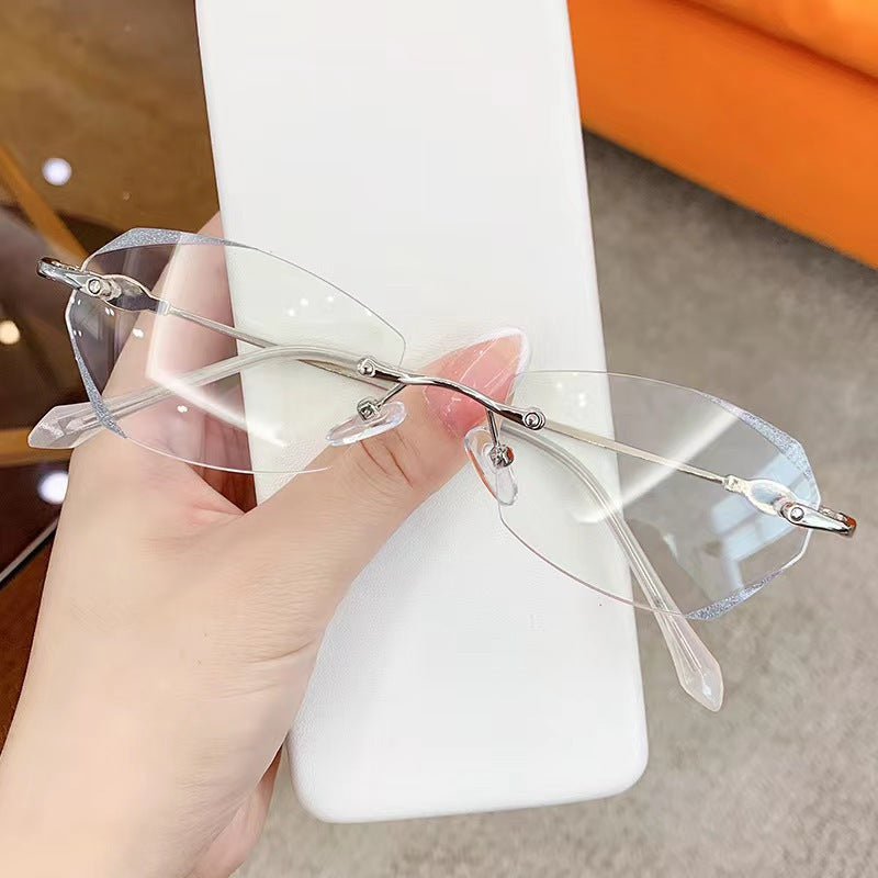 š„2025 Hot saleš„ Fashion Anti-Blue Light Rimless Reading Glasses