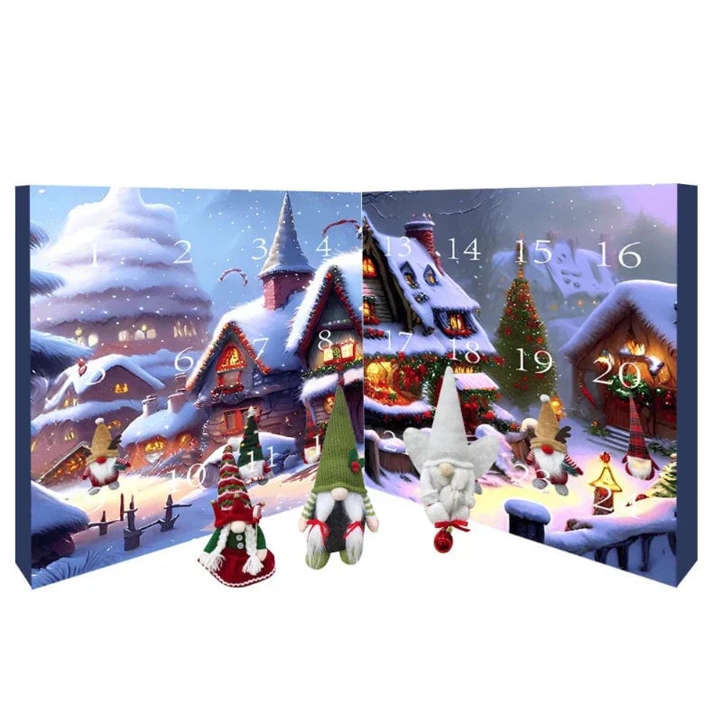 🎄 60% OFF NOW! 🎁 2025 Christmas Gnome Advent Calendar - 24 Surprise Doors with Festive Treats, Perfect Holiday Countdown for Kids & Families 🧙♂️✨