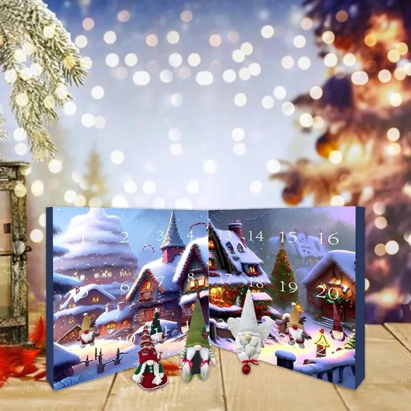 🎄 60% OFF NOW! 🎁 2025 Christmas Gnome Advent Calendar - 24 Surprise Doors with Festive Treats, Perfect Holiday Countdown for Kids & Families 🧙♂️✨