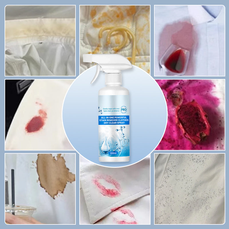 🎁🎁2025 Hot Sale 50% OFF💥All-in-One Powerful Stain Remover Clothes Dry-Clean Spray