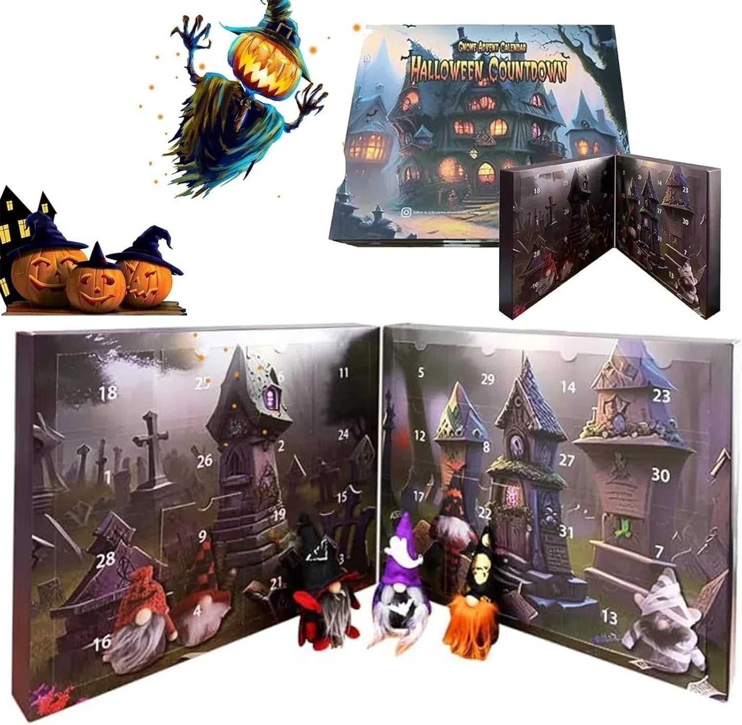 🎄 60% OFF NOW! 🎁 2025 Christmas Gnome Advent Calendar - 24 Surprise Doors with Festive Treats, Perfect Holiday Countdown for Kids & Families 🧙♂️✨