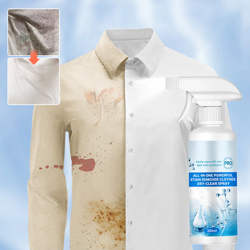 🎁🎁2025 Hot Sale 50% OFF💥All-in-One Powerful Stain Remover Clothes Dry-Clean Spray
