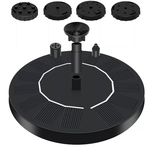 🔥Hot Sales 57% OFF🔥Solar Fountain, Solar Powered Bird Bath Fountain Pump with 4 Nozzles 1.4W Solar Panel Kit Water Pump, Outdoor Watering Submersible Pump for Pond, Pool, Garden, Fish Tank