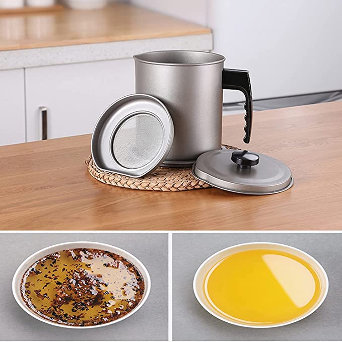 🎁Hot sale ✨ 304 Stainless Steel Kitchen Oil Jar 🌟