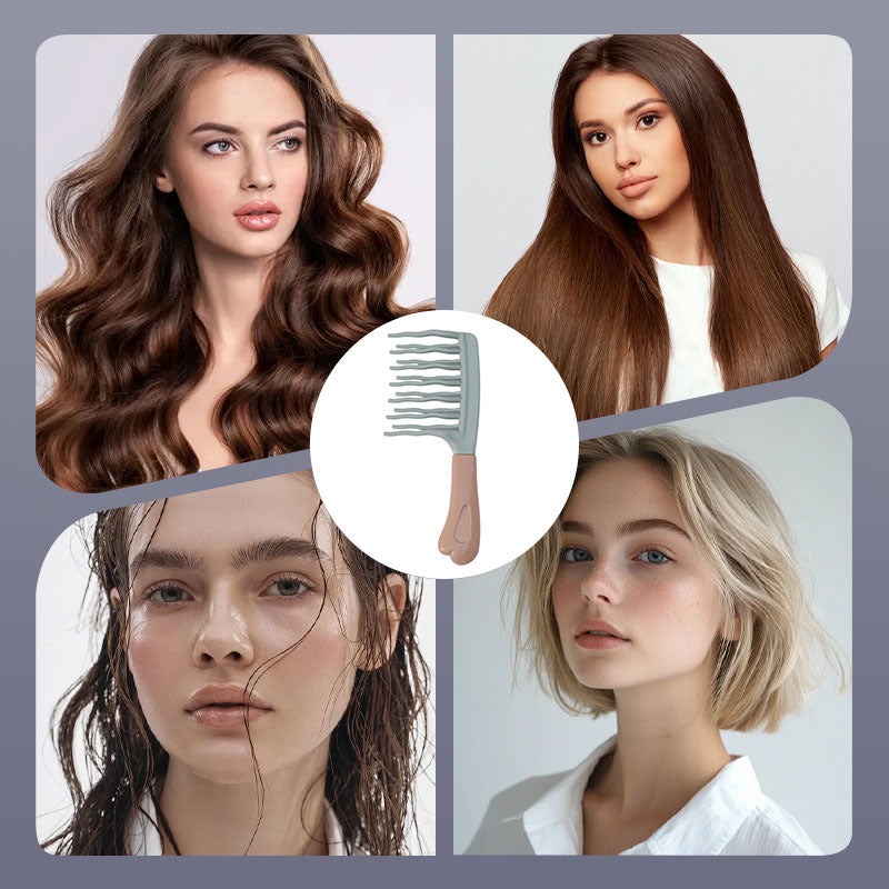 đHOT SALEđDouble-Row Detangling Comb for Curly Hair