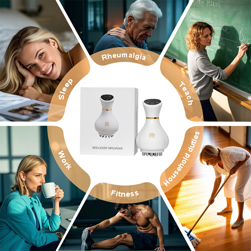 🔥New Arrival 2025🔥Nine Speed Adjustable Handheld Cordless Massager Brush