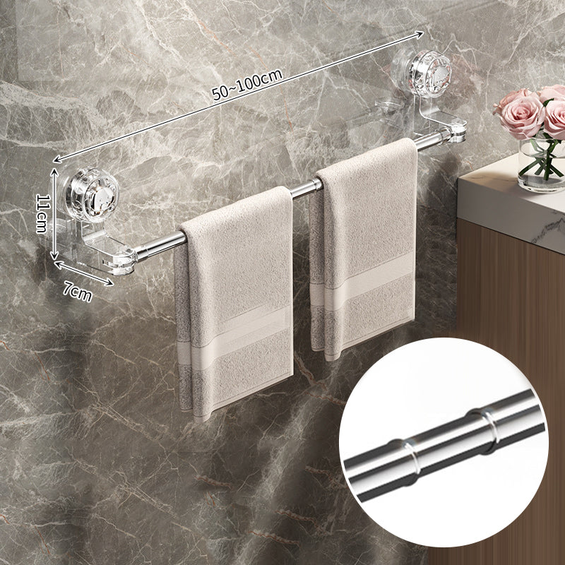 🛁✨ Light Luxury No-Punch - Retractable Suction Cup Towel Bar