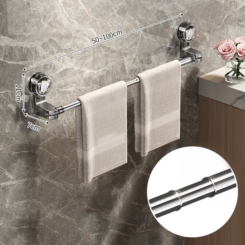 🛁✨ Light Luxury No-Punch - Retractable Suction Cup Towel Bar