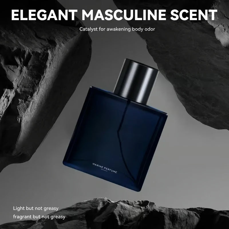 🔥【2025 Marine Tech】Men’s Natural Long-Lasting Marine Perfume 🔥 | Antarctic Krill Extract | 72H Mineral-Infused Scent | Plastic-Free Packaging