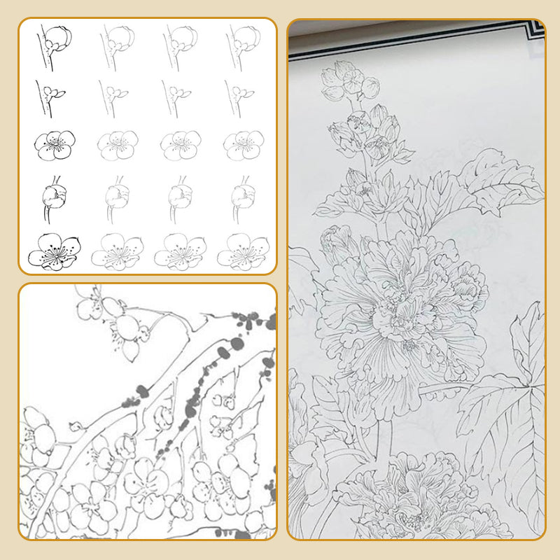 šØHOT SALEš¼ļø Chinese Painting White Drawing Copying Album