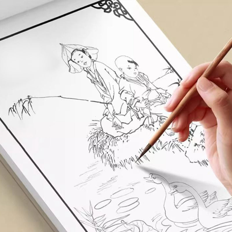 šØHOT SALEš¼ļø Chinese Painting White Drawing Copying Album
