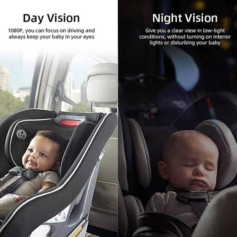 🔥2025 new hot sale🔥Mini Folding Car Baby Mirror Monitor