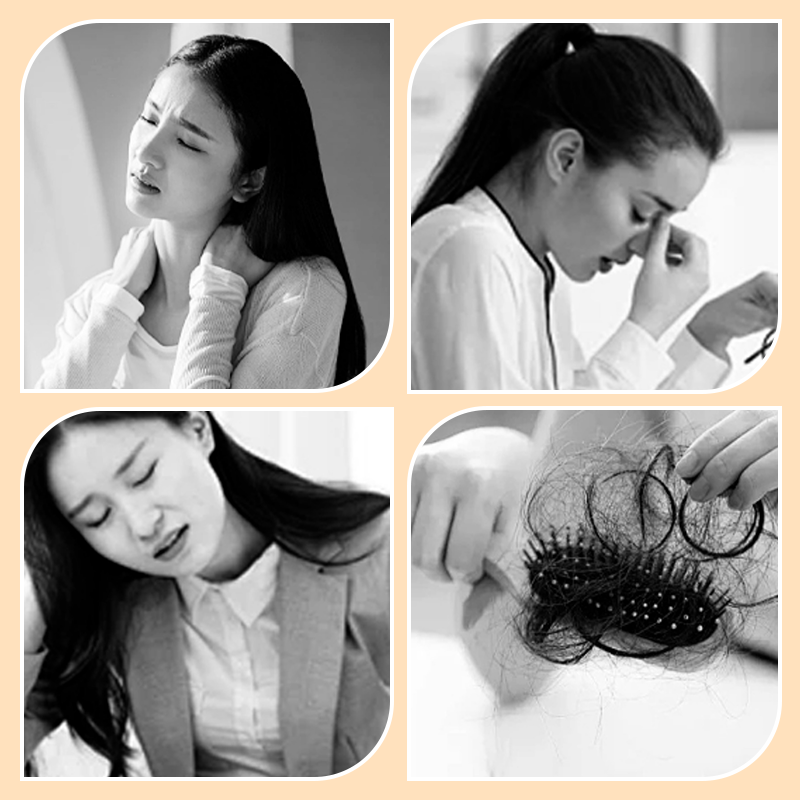 ✨️2025 Hot Sale 60% OFFWooden Head Massager Comb & Gua Sha Tool