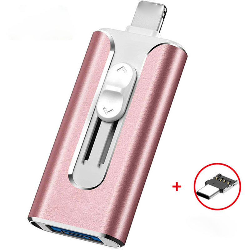 64GB Micro USB + MFi Certified Lightning + 8 Pin + USB 3.0 ⚡4 in1 Flash Drive for iPhone/iPad/Android/PC⚡