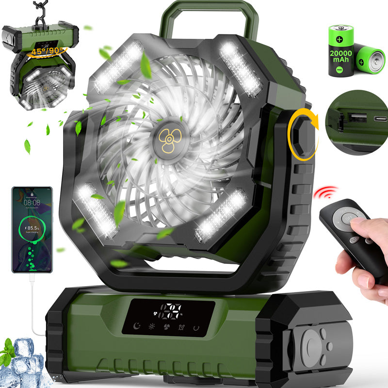 🔥 2025 Hot Sale 49% OFF🔥Portable Oscillating Fan with Remote Control