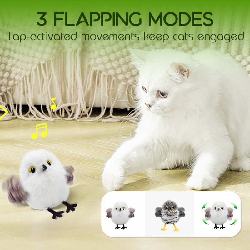 šš±Realistic bird-shaped interactive cat toy