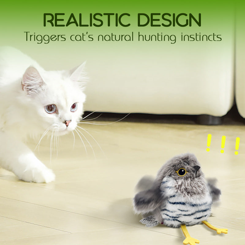 šš±Realistic bird-shaped interactive cat toy