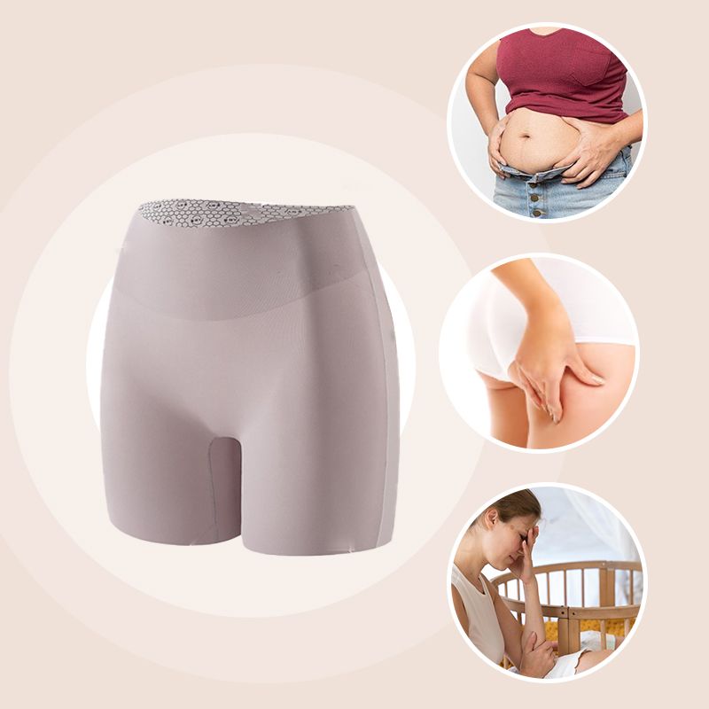 🎁2025 Hot Sale 50% OFF💥Women High-waist Ice Silk Underwear with Tummy-control Hip-lifting