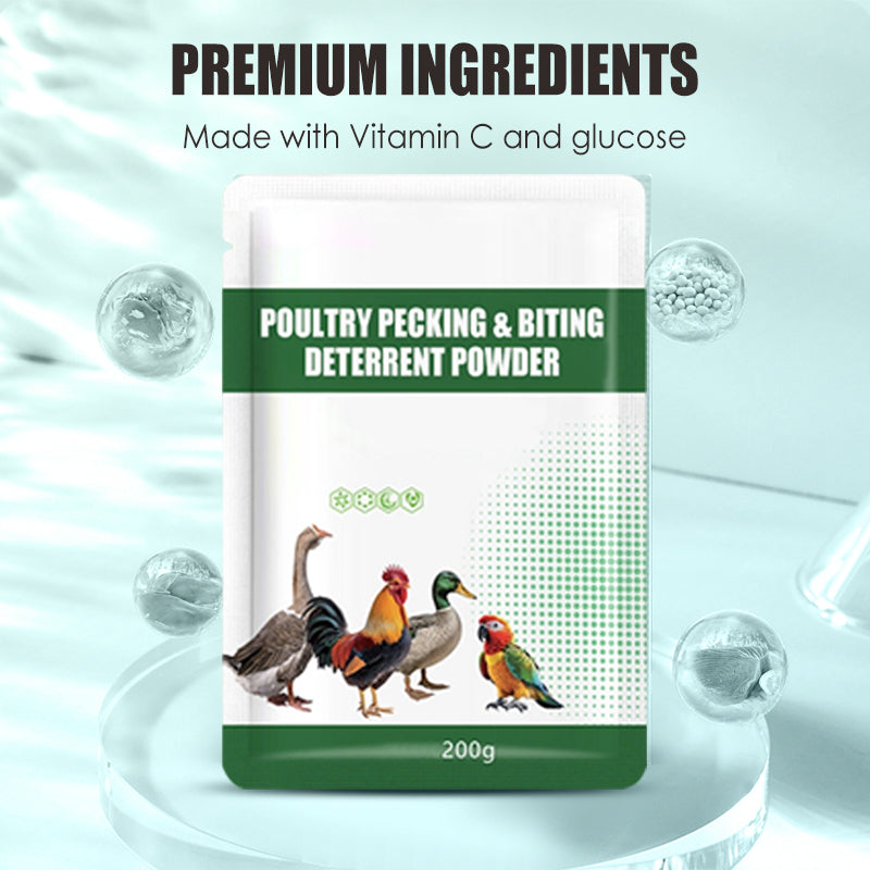 🔥200g Poultry Anti-Pecking Powder – Stop Feather Pulling & Cannibalism in Birds 🐔✨
