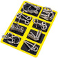 Metal Puzzle Ring Eight-Piece Blue Version Brain Teasers