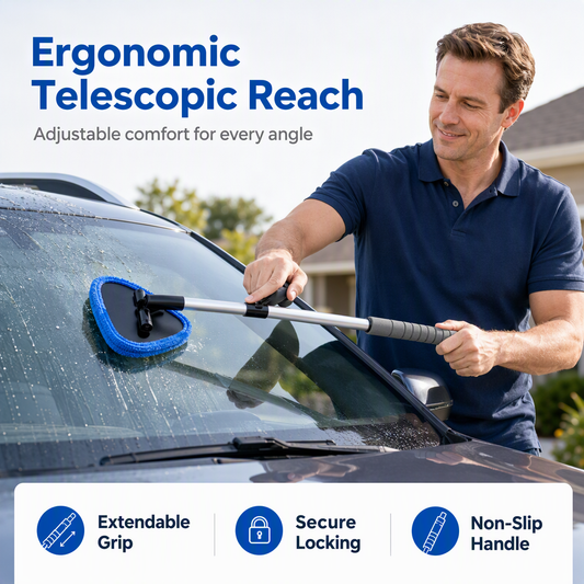 🥳2026 HOT SALE🥳💞50K+ SOLD! 🚗🧽 50% OFF! Dual Magnetic Car Window Cleaner | Streak-Free Cleaning Kit for Car Glass 🛡️💪