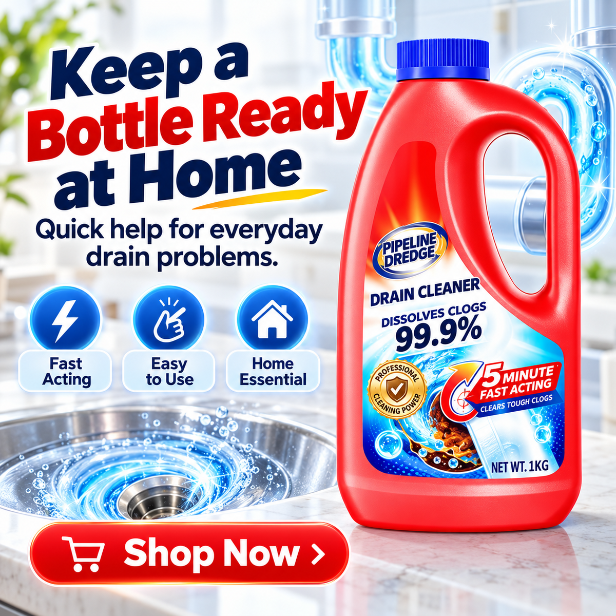 🧼🚿Drain Clog Remover and Cleaner 💶 Fast & Effective Against Blockages✨
