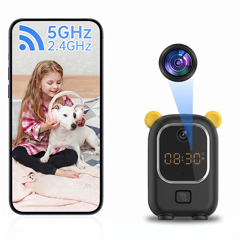 🔥Smart Digital Clock Camera with Dual Band WiFi (5GHz & 2.4GHz) | Home Security & Real-Time Monitoring System