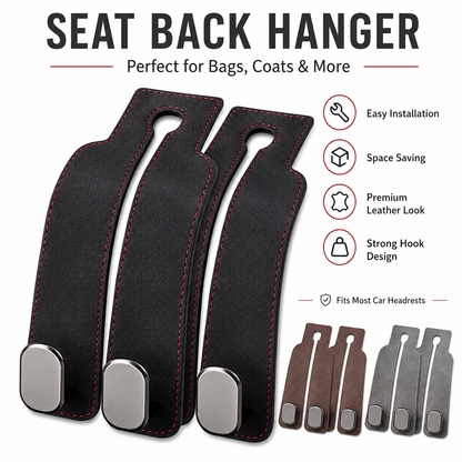 Tired of shopping bags rolling around your boot? 🚗 Grab our stylish seat hooks – 10-second install, zero clutter.