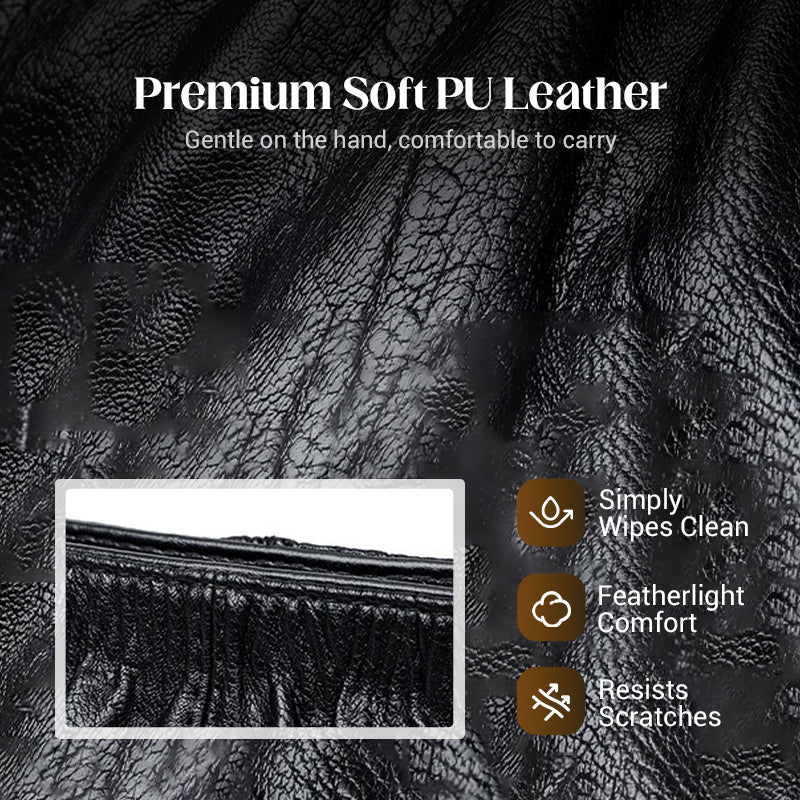 🔥Casual Pleated Bucket Soft Leather Handbag Shoulder Bag