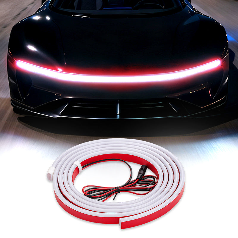 🔥【Dynamic Scan HoodBeam Kit】- 50% OFF! Light up your hood with hypnotic smooth scanning effects! ✨🚗
