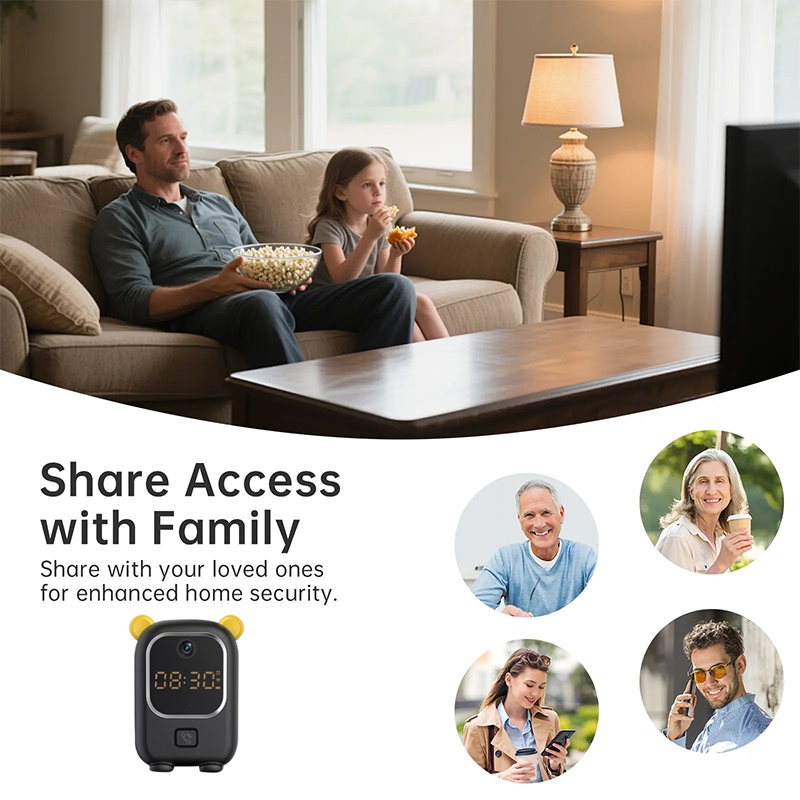 🔥Smart Digital Clock Camera with Dual Band WiFi (5GHz & 2.4GHz) | Home Security & Real-Time Monitoring System
