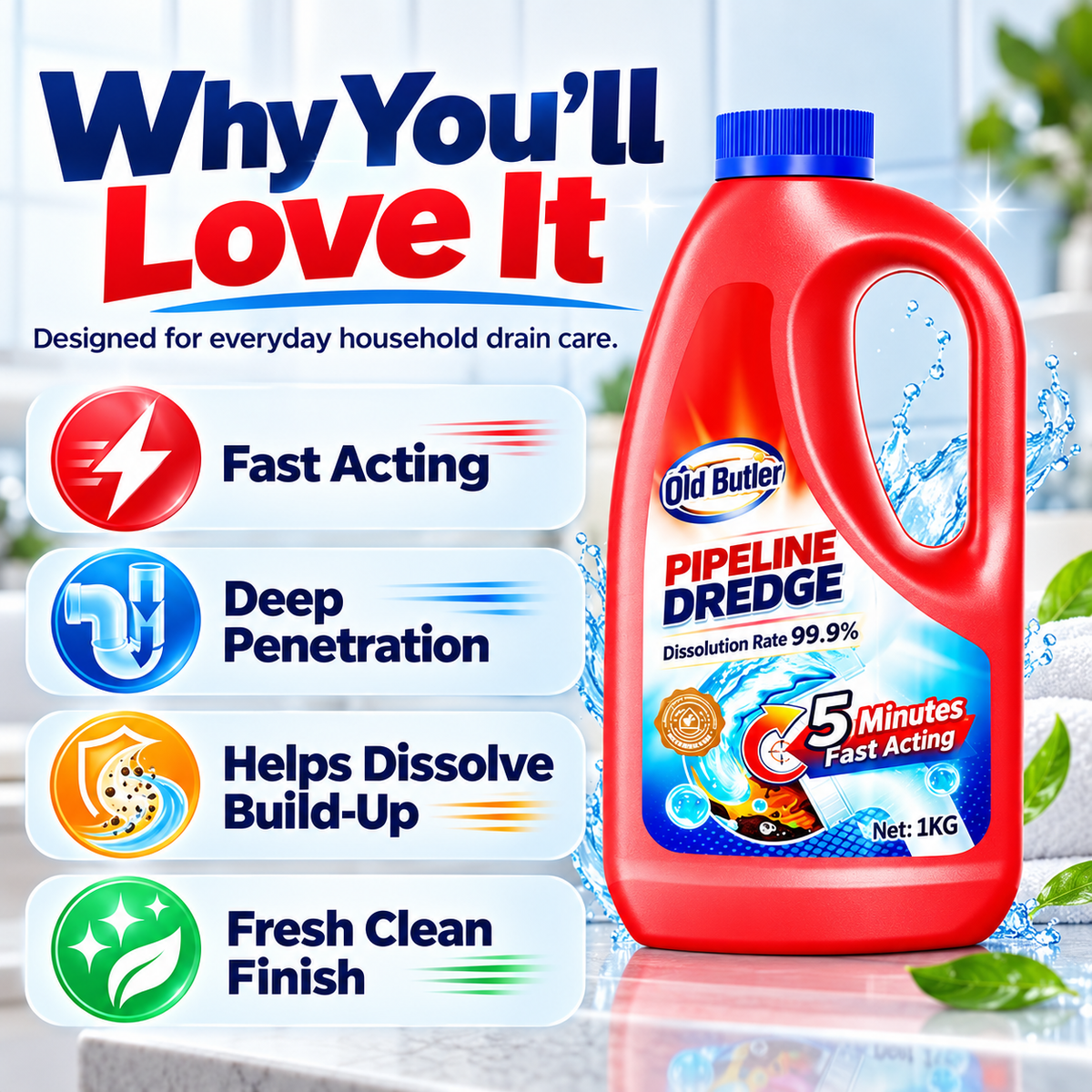 🧼🚿Drain Clog Remover and Cleaner 💶 Fast & Effective Against Blockages✨