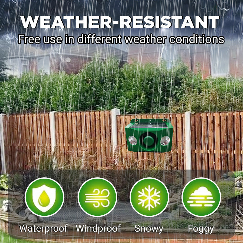 🔥HOT SALE🔥Beast Repellent Solar Warning Lights with Loud Volume