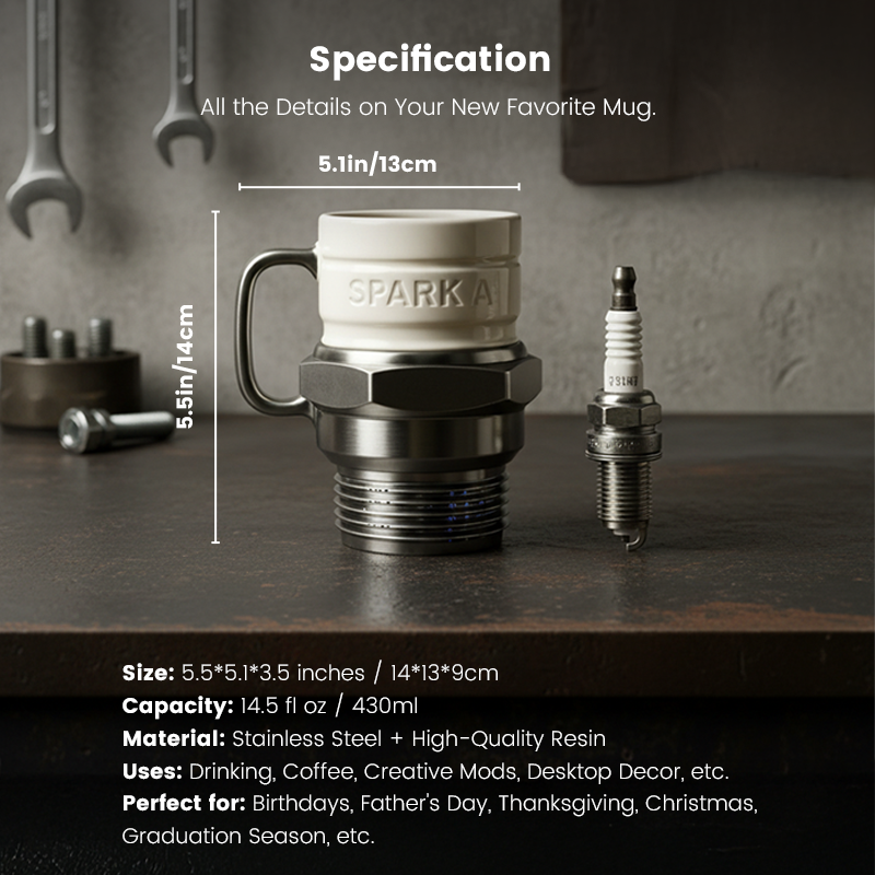 🎁2025 Limited Time Sale 50% Off🔥Creative Spark Plug Mug