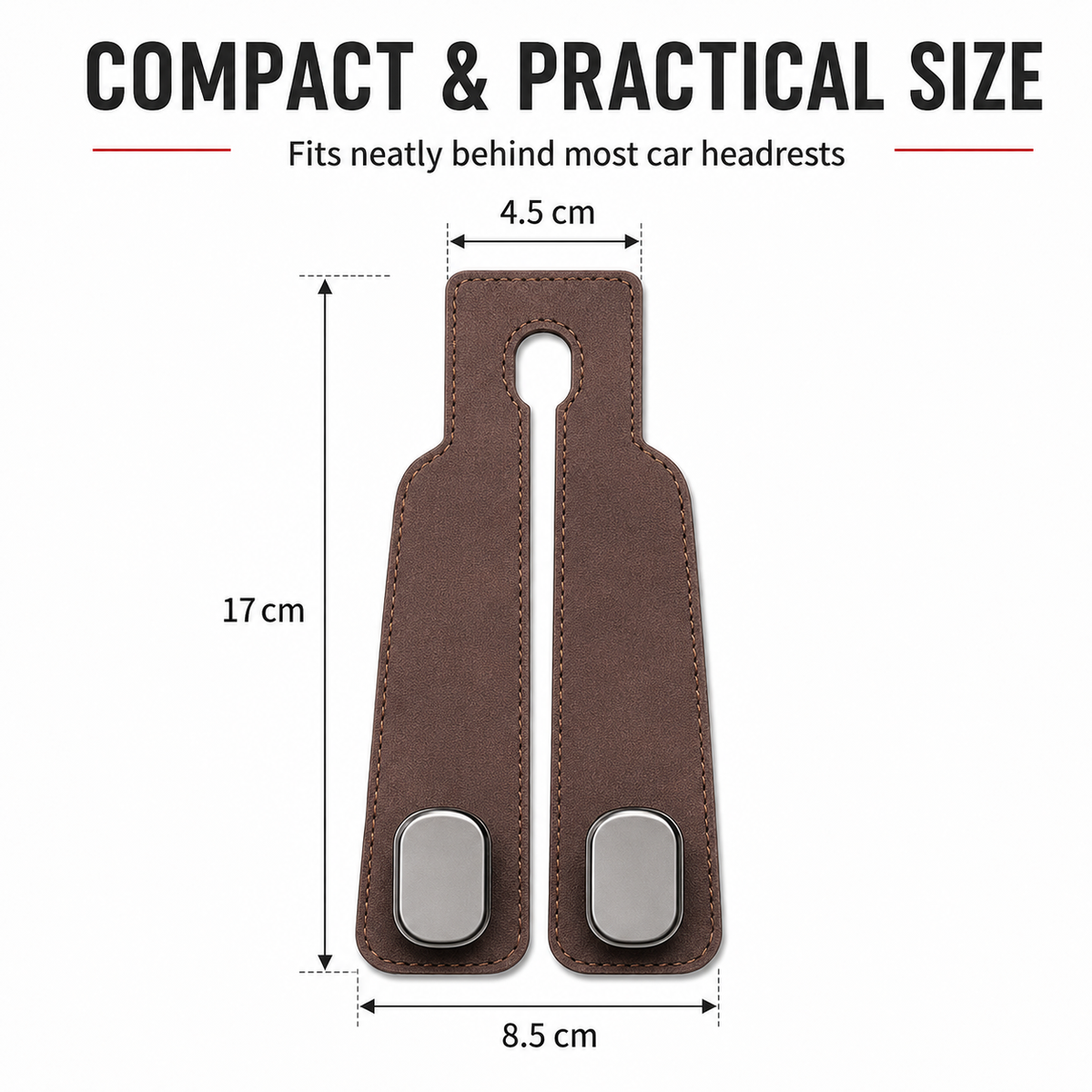 Tired of shopping bags rolling around your boot? 🚗 Grab our stylish seat hooks – 10-second install, zero clutter.
