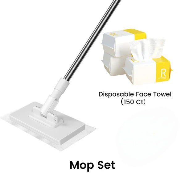 🧹Now only 50% off!💥Disposable Dust Mop with 4 Reusable Cloths