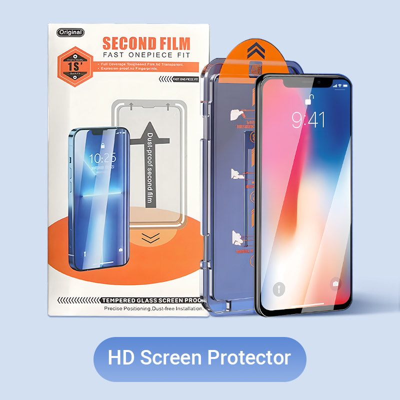 🔥Limited Time 50% OFF🔥4K HD/Anti-Peeping Tempered Glass Screen Protector with Auto Dust-elimination Installation for iPhone