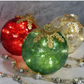 50,000+ Sales! 🎅 Best-Seller Shiny Glass Table Christmas Decorations | 3-Piece Set 🔔✨