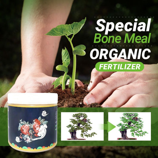 Fertilizzante organico speciale a base di farina d'ossa - Promuove la crescita di fiori e frutti