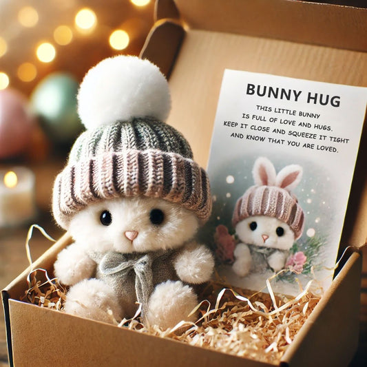 🎁Time-limited！🔥BUY 3 GET 1 FREE - Handmade🐇Mini Bunny Hug Cute Easter Gift🎁