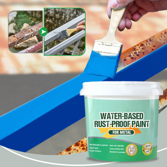 Water-Based Rust-Proof Paint for Metal with Tools