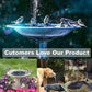 🔥Hot Sales 57% OFF🔥Solar Fountain, Solar Powered Bird Bath Fountain Pump with 4 Nozzles 1.4W Solar Panel Kit Water Pump, Outdoor Watering Submersible Pump for Pond, Pool, Garden, Fish Tank
