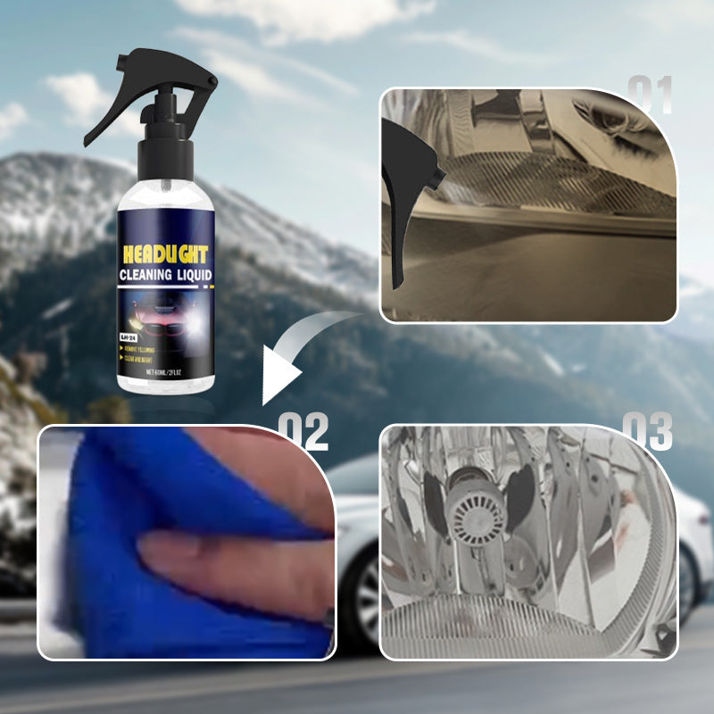 🔥Hot sale 50% discount!!✨Car headlight cleaning and restoration product(Bonus towel included with every purchase!)