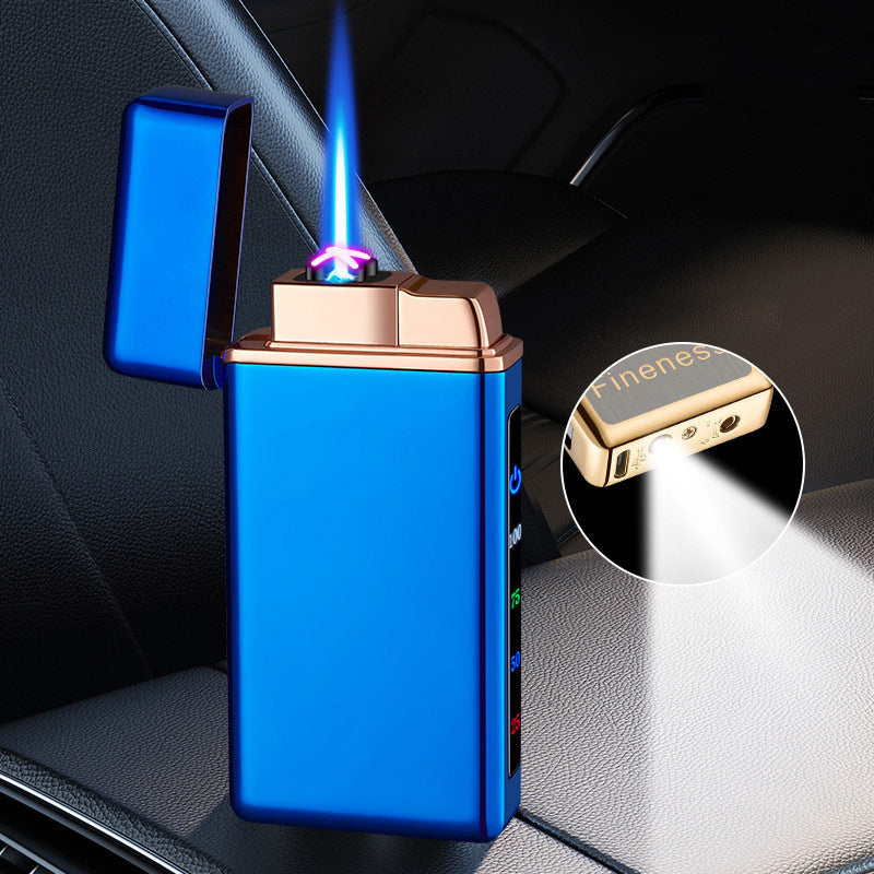 🔥New style🔥2-in-1 Dual Arc Torch Lighter with LED Light & Battery Display