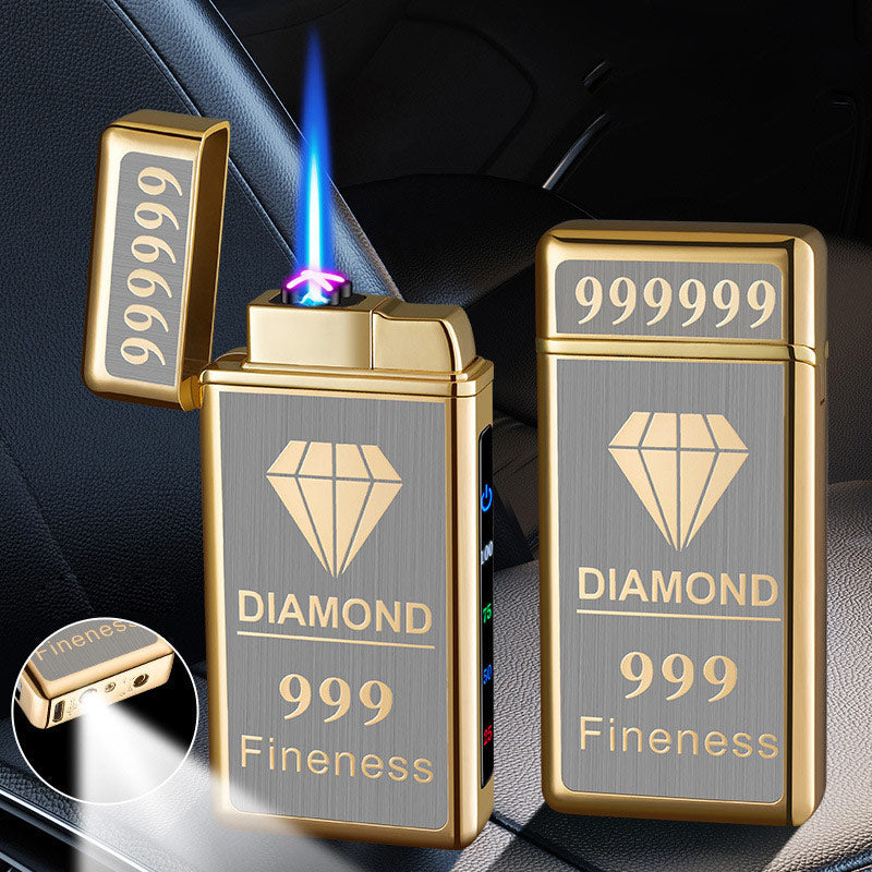 🔥New style🔥2-in-1 Dual Arc Torch Lighter with LED Light & Battery Display