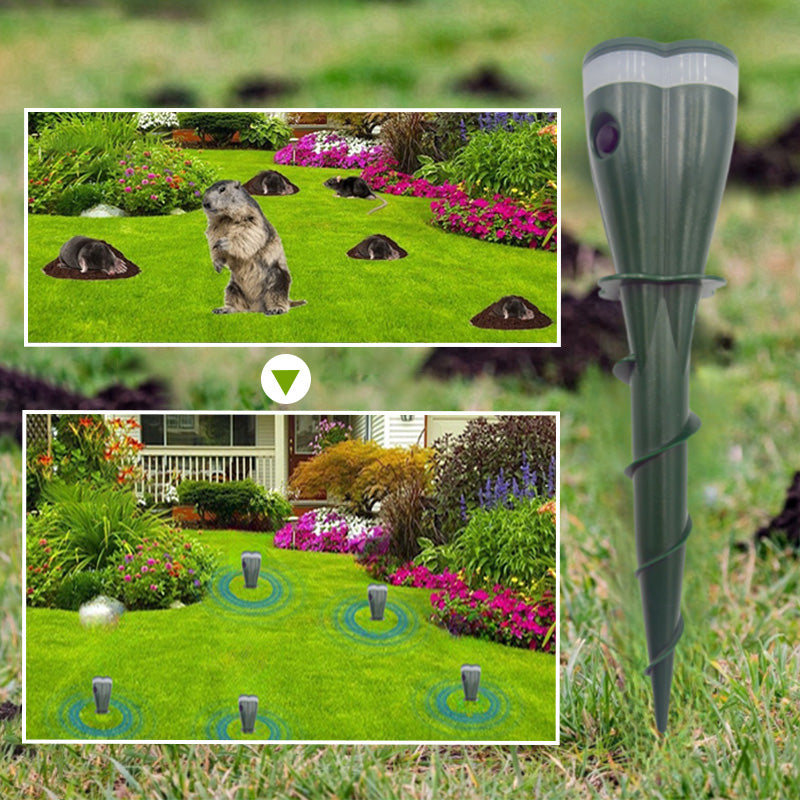🔥Time-limited offer🔥 Solar Powered Waterproof Screw Mole Repellent