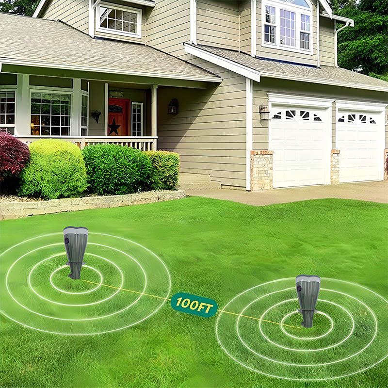 🔥Time-limited offer🔥 Solar Powered Waterproof Screw Mole Repellent