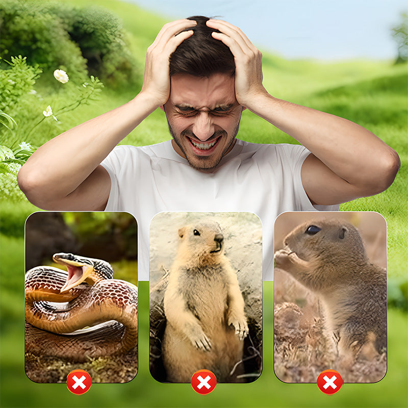 🔥Time-limited offer🔥 Solar Powered Waterproof Screw Mole Repellent