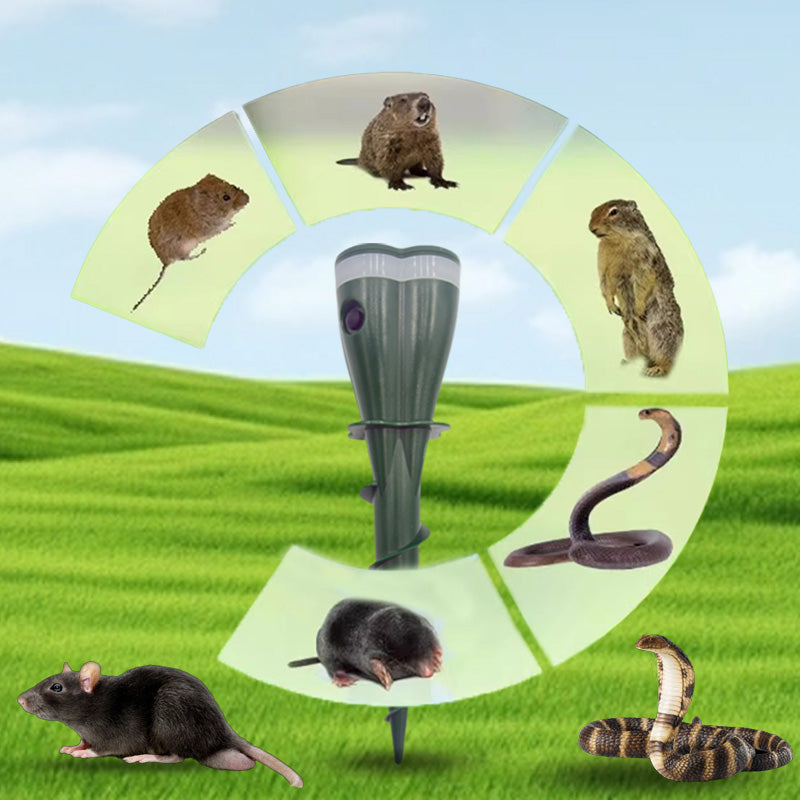 🔥Time-limited offer🔥 Solar Powered Waterproof Screw Mole Repellent
