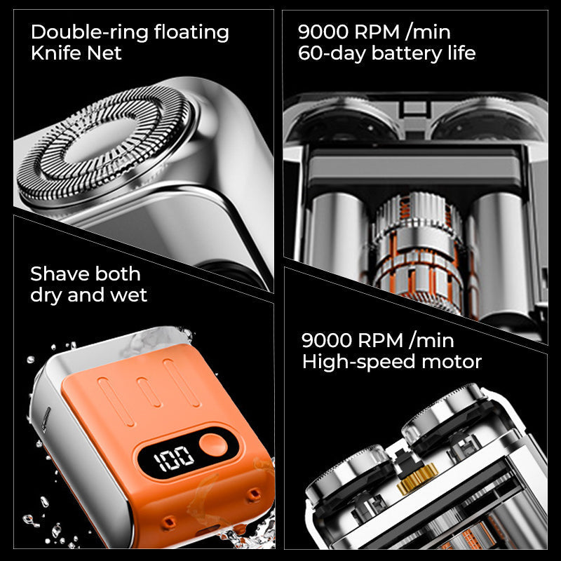 🔥New Upgrade🔥Men's Portable Mini Rotary Electric Shaver